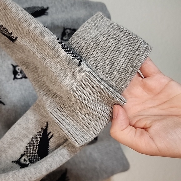 Charter Club Owl Crewneck Sweater with Rhinestone Detail - Picture 7 of 7